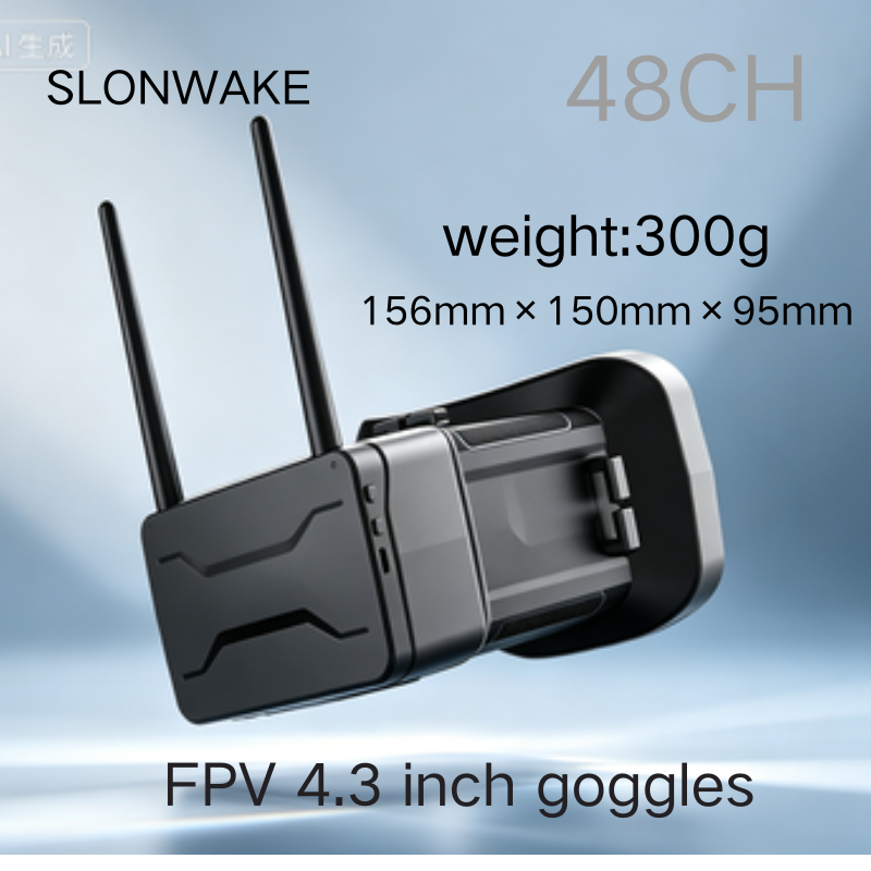 แว่นตา FPV 5.8G หน้าจอ 4.3 นิ้ - Drone Racing Antenna บทวิจารณ์และราคา